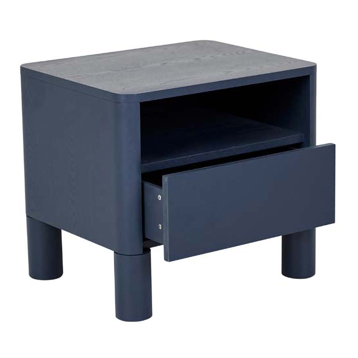 Modern Open Bedside Table - Minimalist Nightstand with Storage Shelf for Bedroom, Living Room & Office - Perfect for Small Spaces, Books, Alarm Clock & Decor