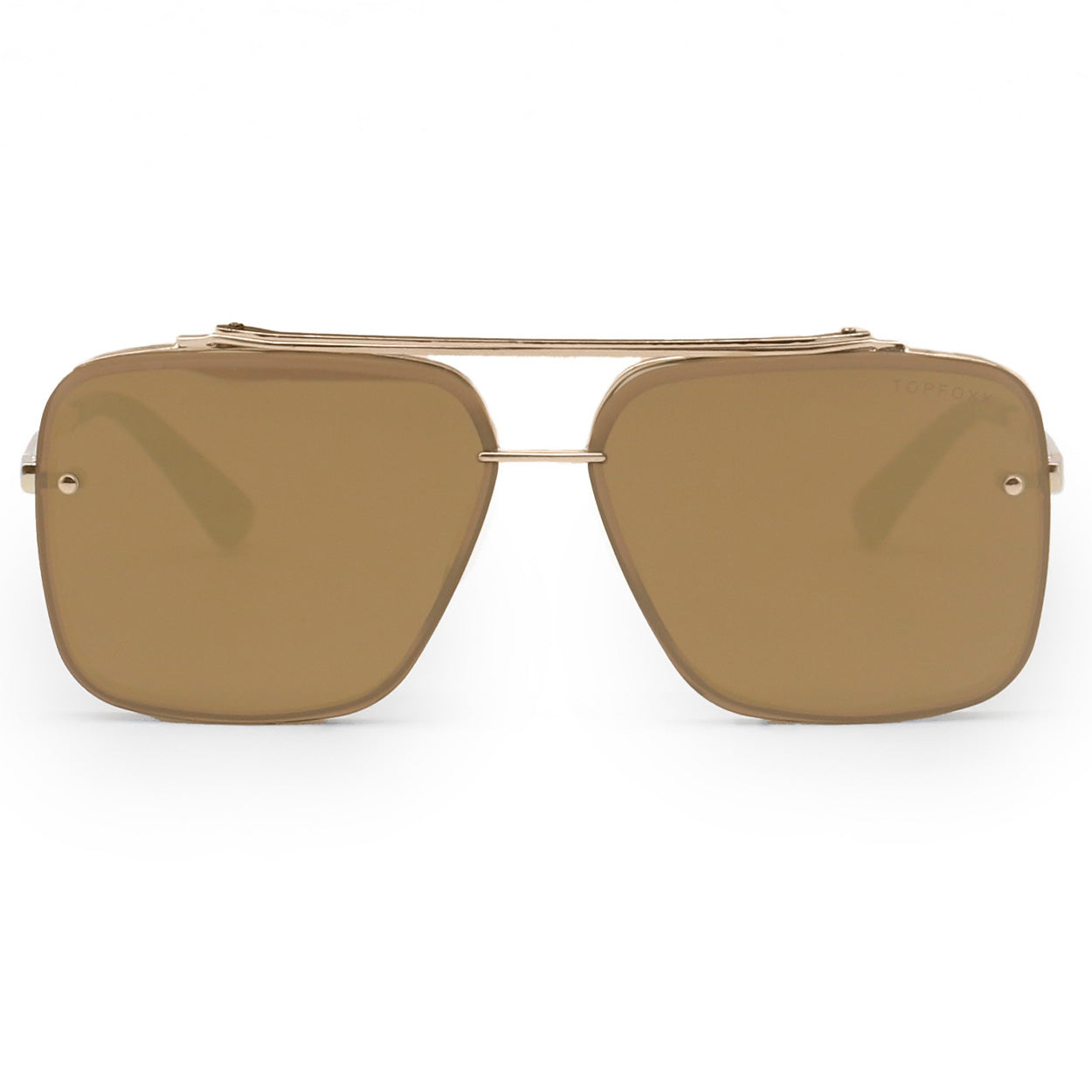 Bella Mirrored Bronze Aviator Sunglasses - Tangle-Free, Polarized, UV Protection for Men & Women - Perfect for Driving, Beach, and Outdoor Activities