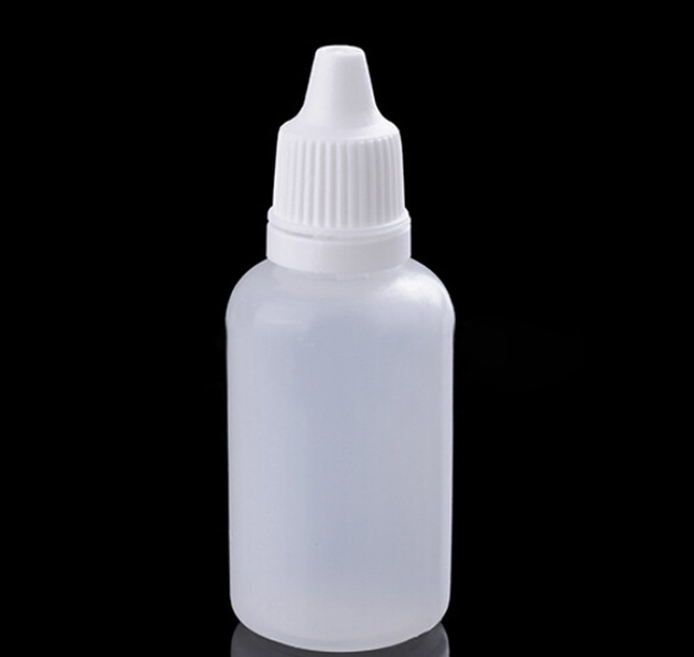 50pcs 30ml Empty Plastic Squeeze Dropper Bottles with Caps - Refillable Travel Containers for Essential Oils, Eye Drops, DIY Beauty & Skincare Samples (BPA Free)