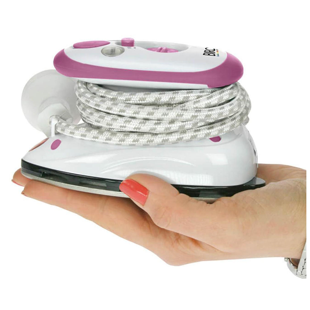 Portable Mini Steam Iron for Travel & Crafts - Lightweight, Compact & Fast Heating for Clothes, Fabrics & DIY Projects - Perfect for Business Trips, Vacations & Home Use