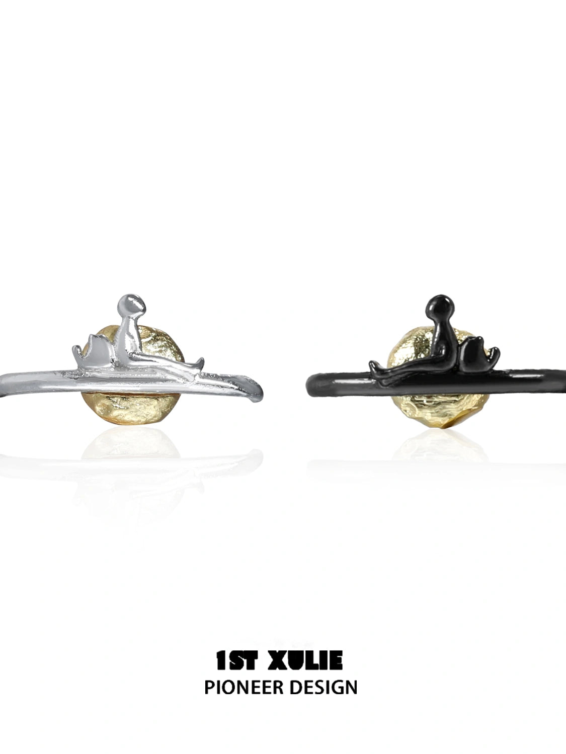 Cat's Gaze S925 Sterling Silver Black Gold Stud Earrings for Women - Perfect for Date Nights, Parties & Everyday Wear