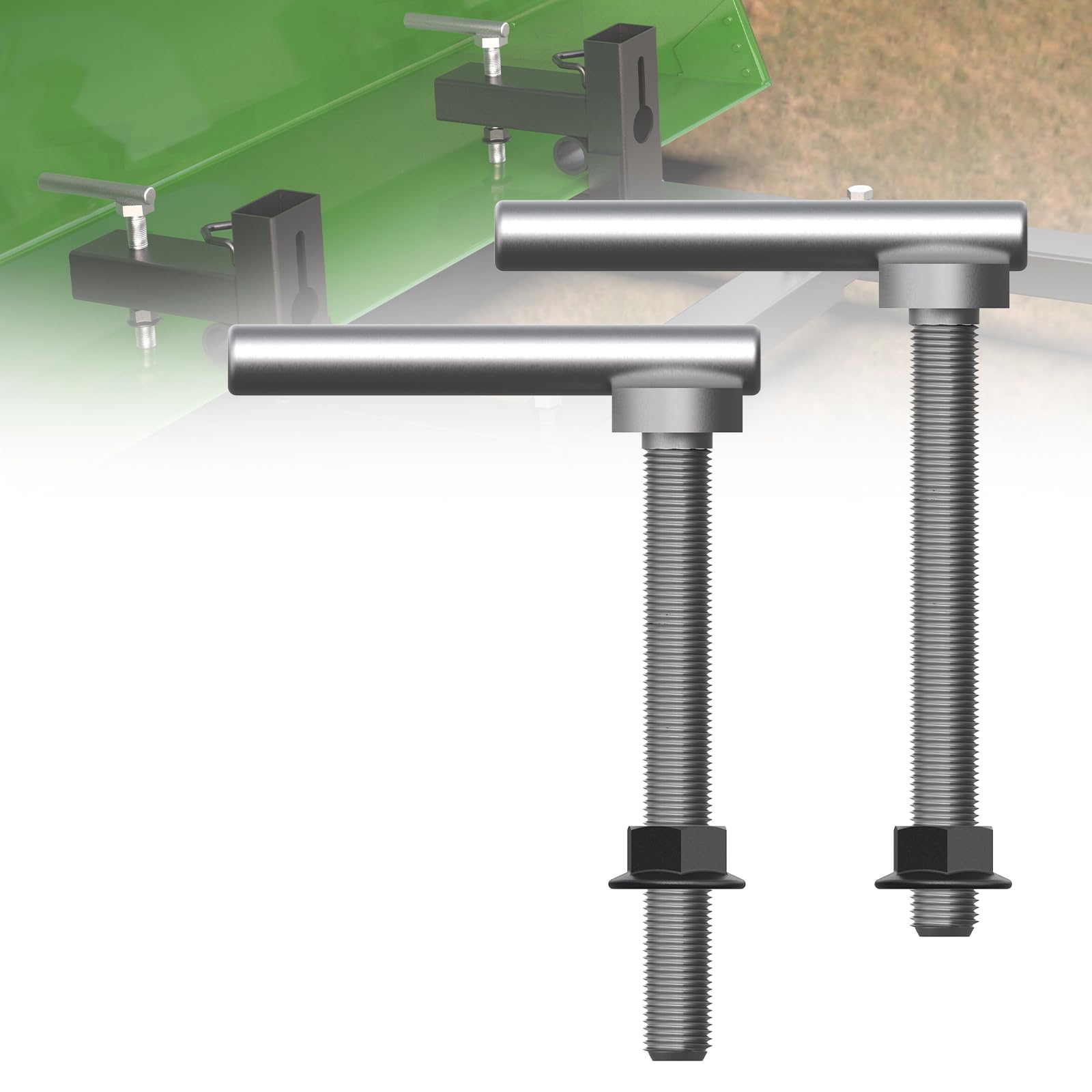 Heavy Duty Clamp On Pallet Forks - Universal Bolt-On Attachment for Tractors & Skid Steers - Perfect for Lifting & Moving Pallets, Hay Bales & Farm Equipment (Pair)