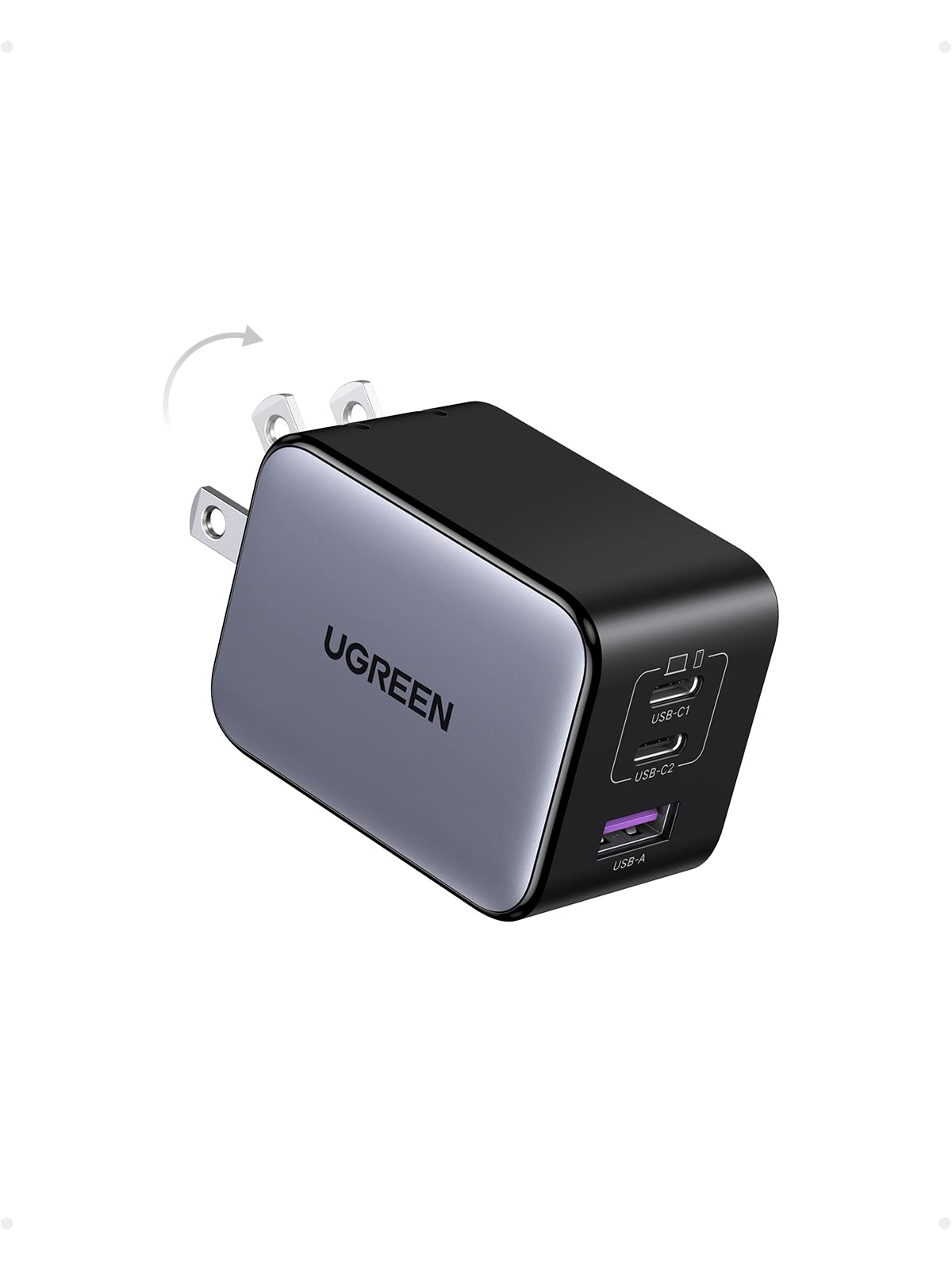 UGREEN Nexode X Series 65W GaN Fast Charger - 3-Port USB C PPS Charger Block with GaNinfinity Technology for MacBook Pro/Air, iPhone 15/14, iPad Pro, Galaxy S24/S23, Pixel 8, Steam Deck - Perfect for Travel, Office & Home Charging