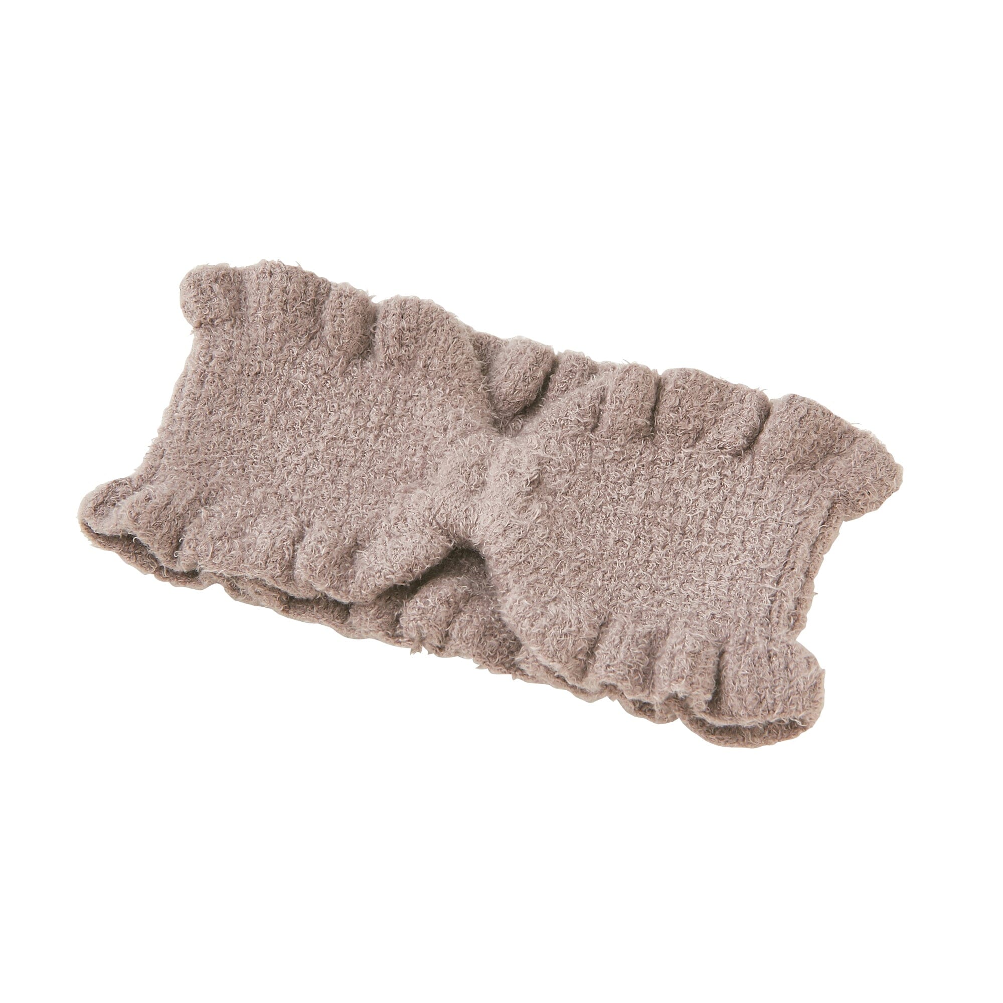 Soft Feather Knit Hair Band - Brown Headband for Women | Stylish & Comfortable Hair Accessory for Everyday Wear, Workouts, and Outdoor Activities