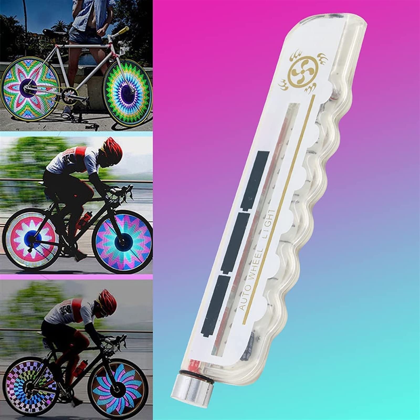 Bright LED Bike Wheel Lights - Waterproof Bicycle Tire Valve Cap Lights with 32 Patterns, Auto & Manual Dual Switch for Road Bikes | Night Cycling Safety & Cool Decoration for Commuting, Night Rides & Outdoor Adventures