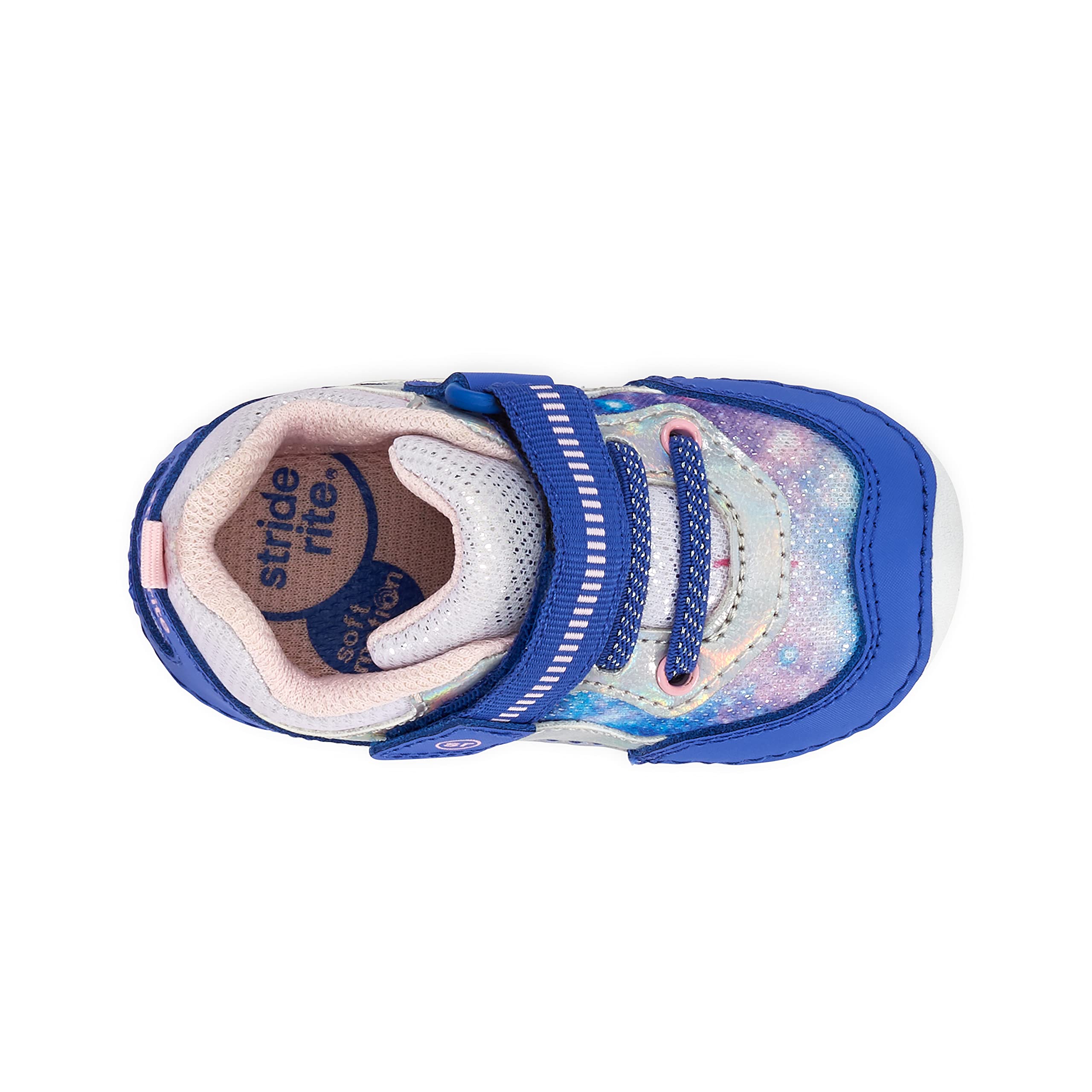 Stride Rite Soft Motion Rhett Navy Multi Sneakers for Baby Girls - Comfortable & Lightweight Toddler Walking Shoes | Perfect for Playtime, Daycare & First Steps