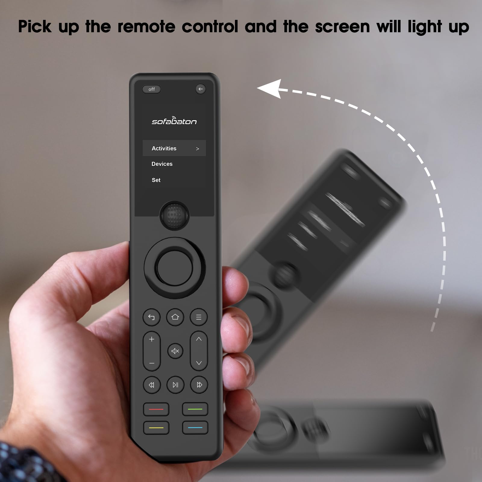 SofaBaton X1S Universal Remote Control with Hub & App - Smart All-in-One IR/Bluetooth/WiFi Device (500,000+ Compatible) for TV, Soundbar, Streaming & Smart Home - Works with Alexa & Google Assistant - Perfect for Home Theater & Living Room Entertainment Setup