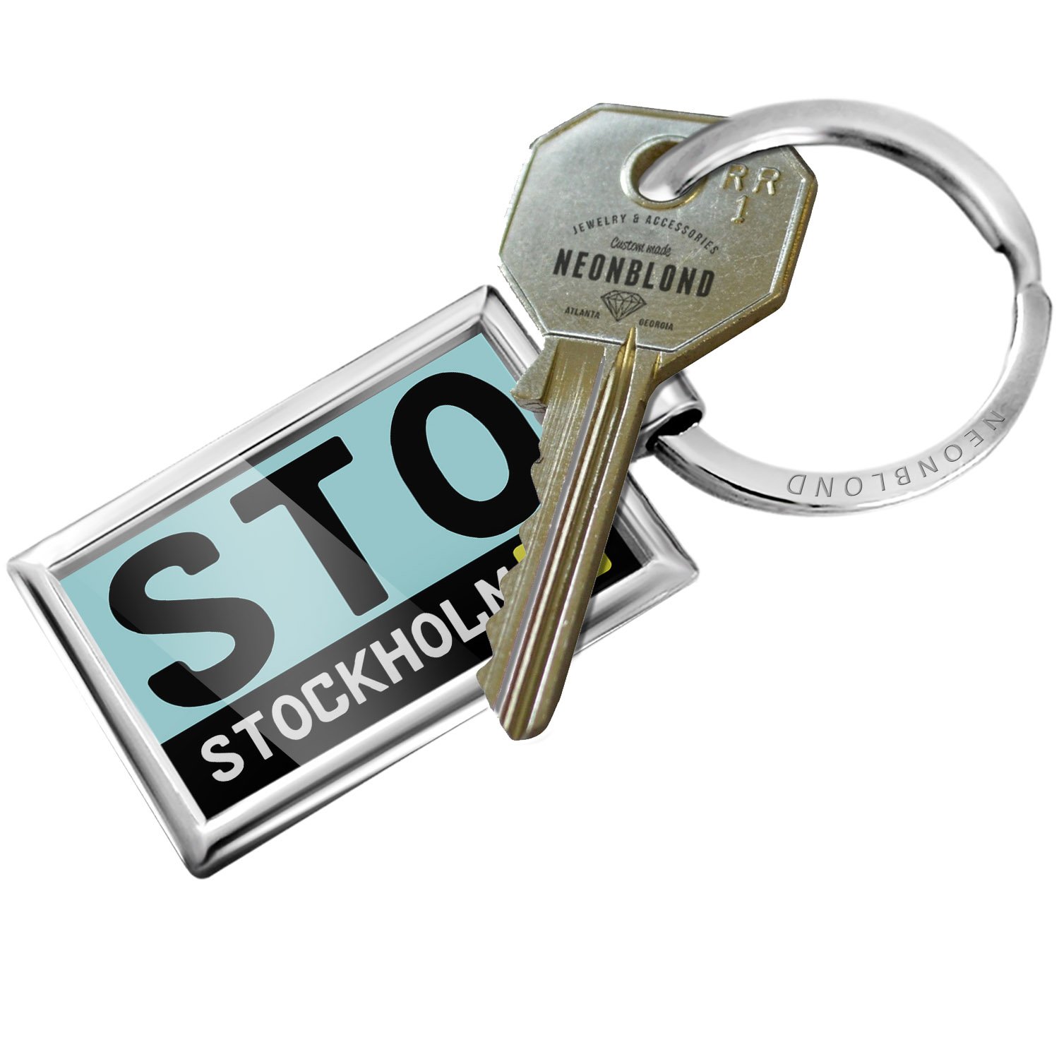STO Stockholm Sweden Keychain - Travel Souvenir & Gift for Airplane Enthusiasts - Perfect for Luggage Tags, Backpacks, and Travel Accessories