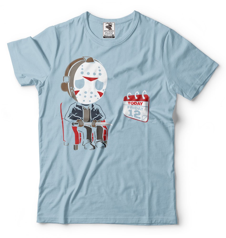 Funny Friday 12 Jason Counselor T-Shirt for Men - Vintage Silk Road Tees - Perfect for Casual Wear, Gifts & Pop Culture Fans