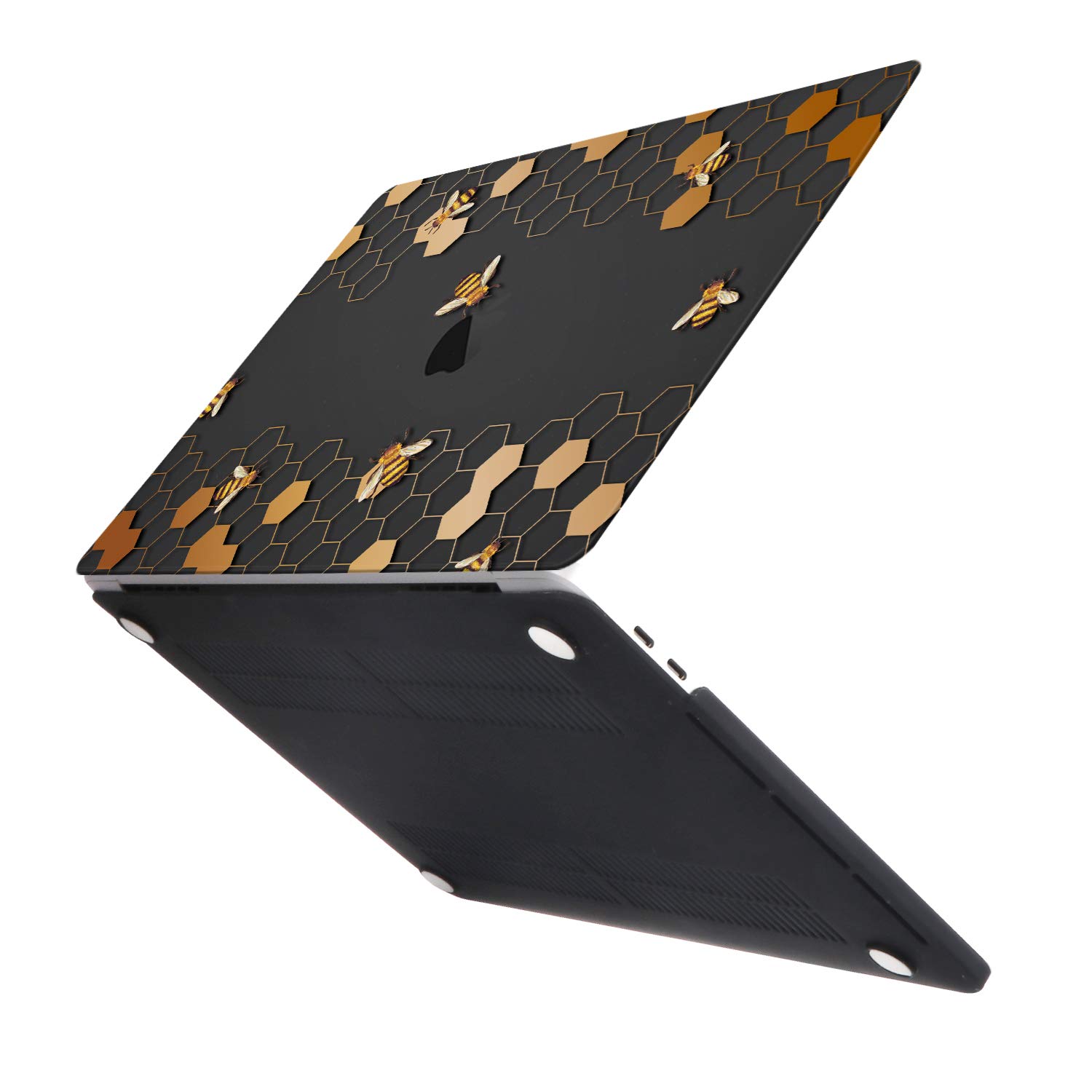 Slim Protective Case for MacBook Pro 16 Inch 2019 (A2141) with Keyboard Cover & Screen Protector | Compatible with Touch Bar & Touch ID | Honeycomb Design | Perfect for Office, Travel & Home Use
