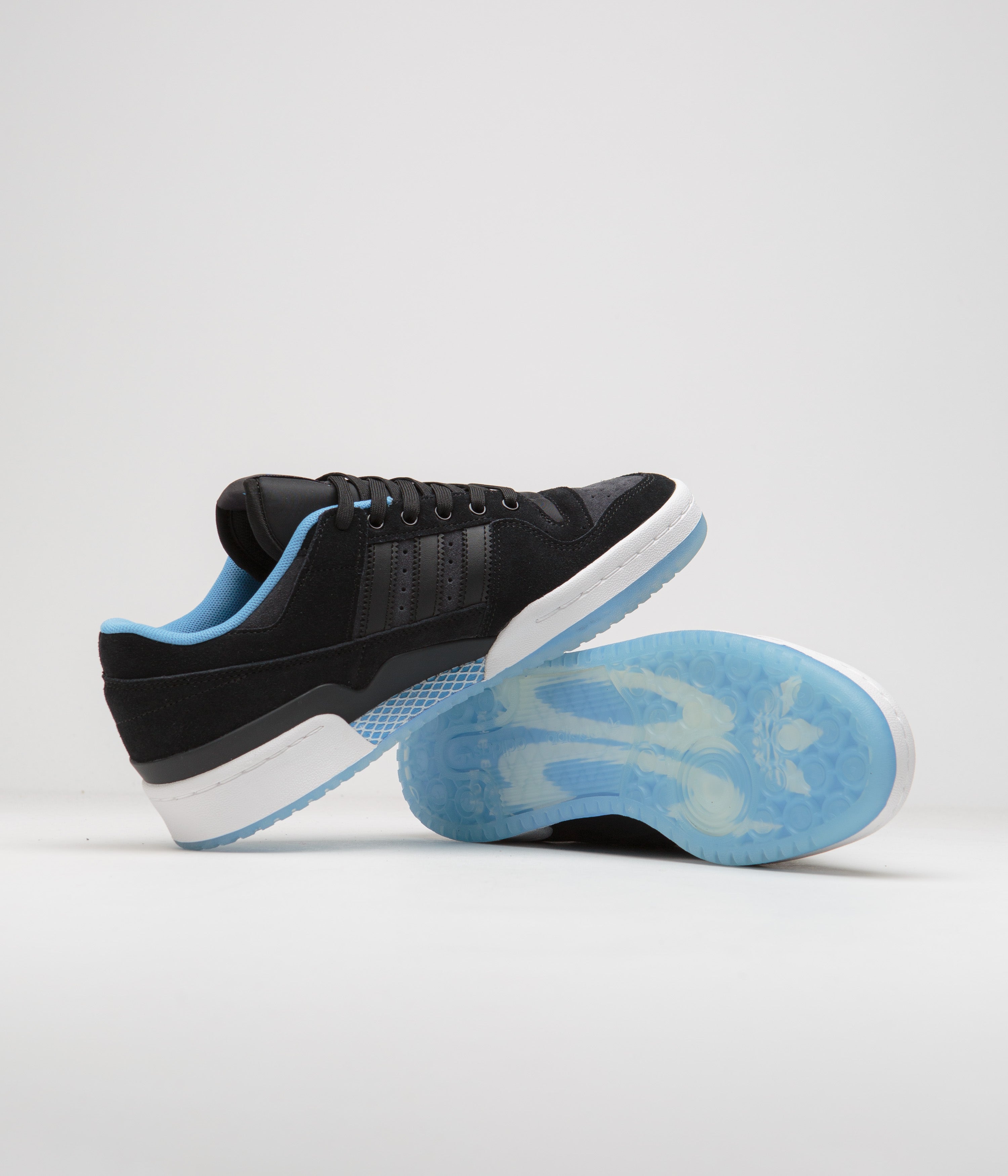 Adidas Forum 84 Low ADV Sneakers - Men's Basketball Shoes in Core Black/Blue Burst/Carbon - Retro Streetwear Style for Casual Wear & Urban Fashion
