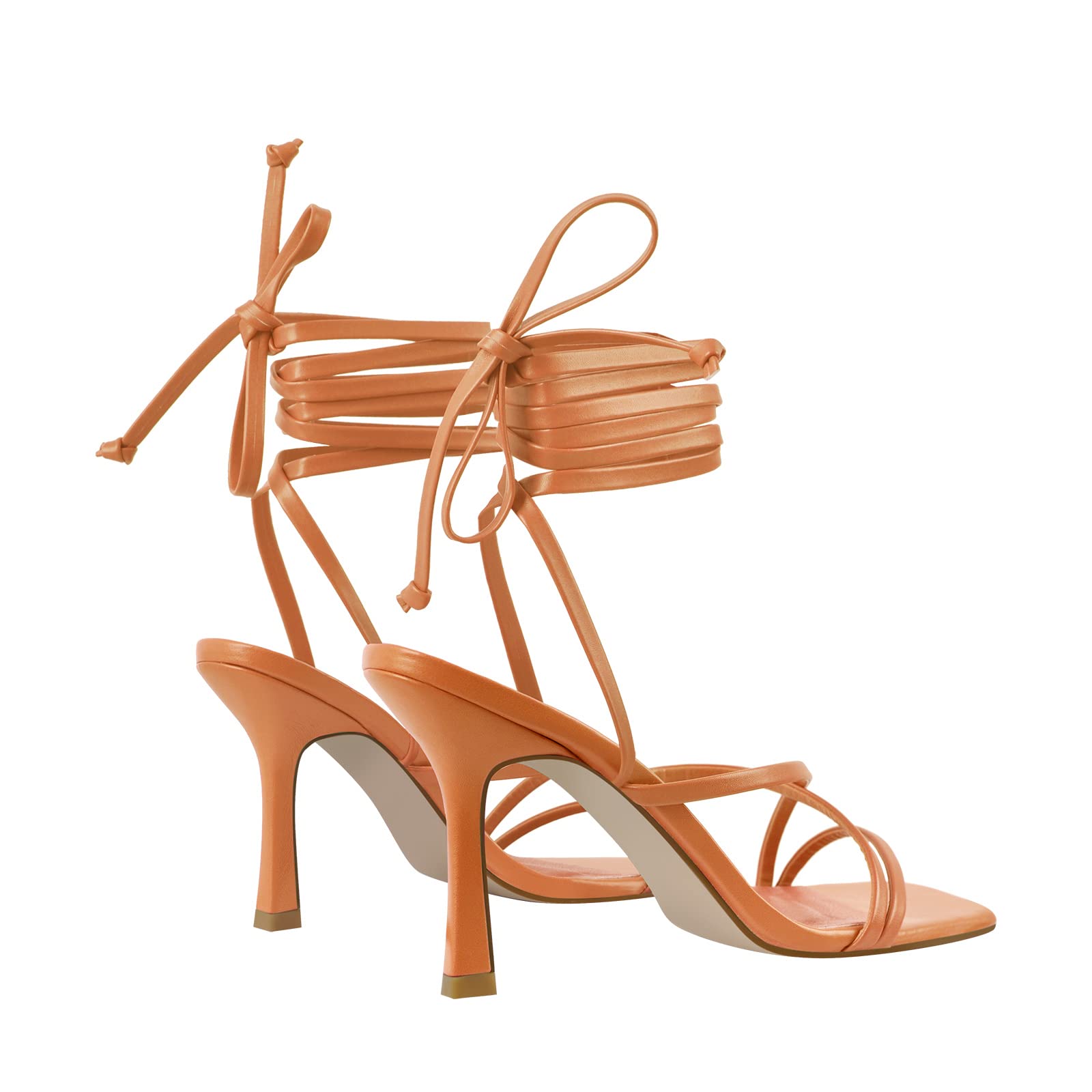 LISHAN Women's Stiletto High Heels Strappy Lace Up Sandals - Sexy Pointy Toe Pump Shoes for Party, Wedding & Evening Wear - Perfect for Prom, Date Night and Special Occasions