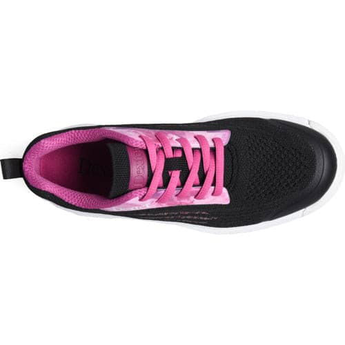 Dexter Women's DexLite Knit Bowling Shoes - Black & Pink - Lightweight Comfort for League Play & Casual Bowling