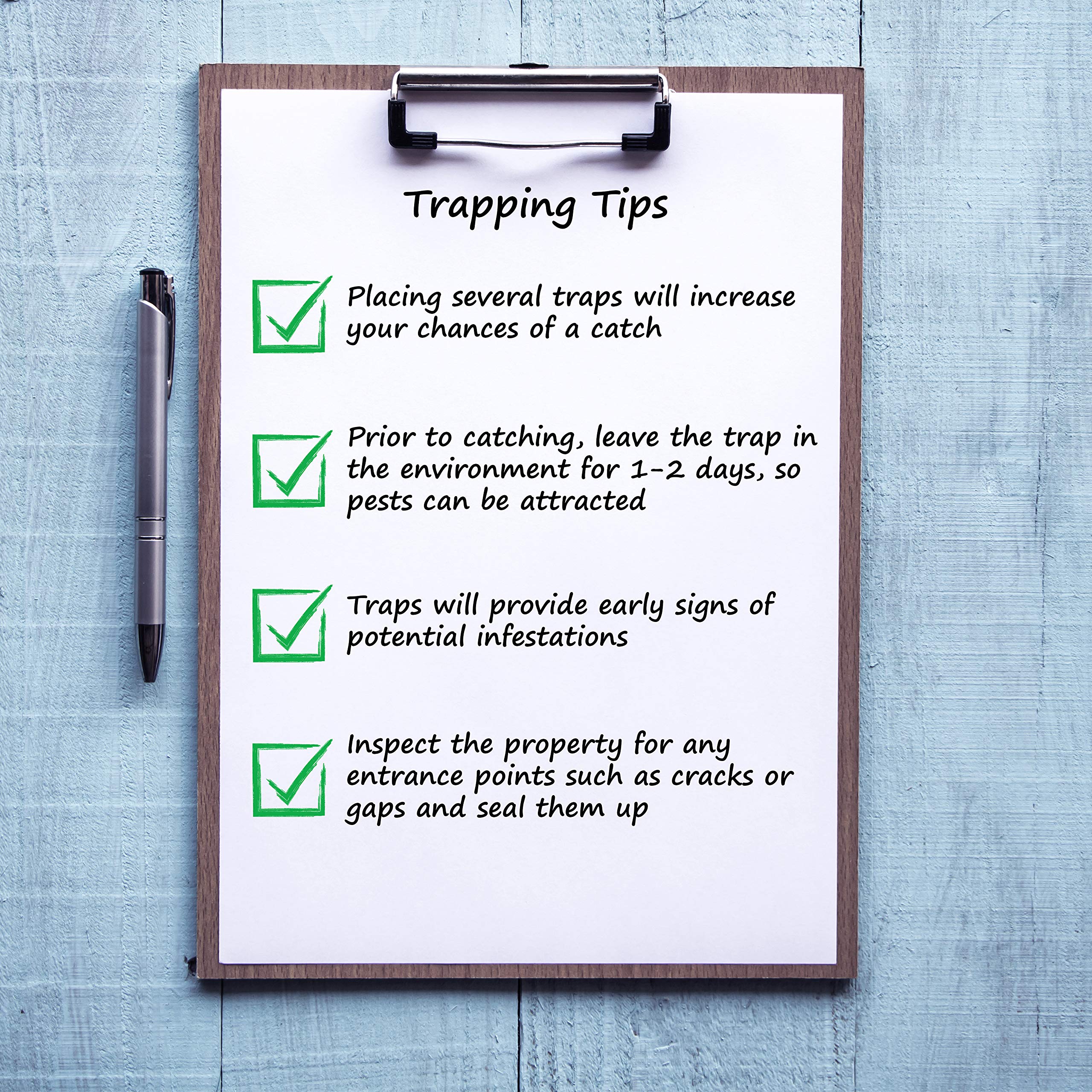 Medium Mouse Trap, Rat Trap, Glue Trap - Safe, Easy & Non-Toxic Rodent Control (96 Traps) - Ideal for Homes, Kitchens, Garages & Offices