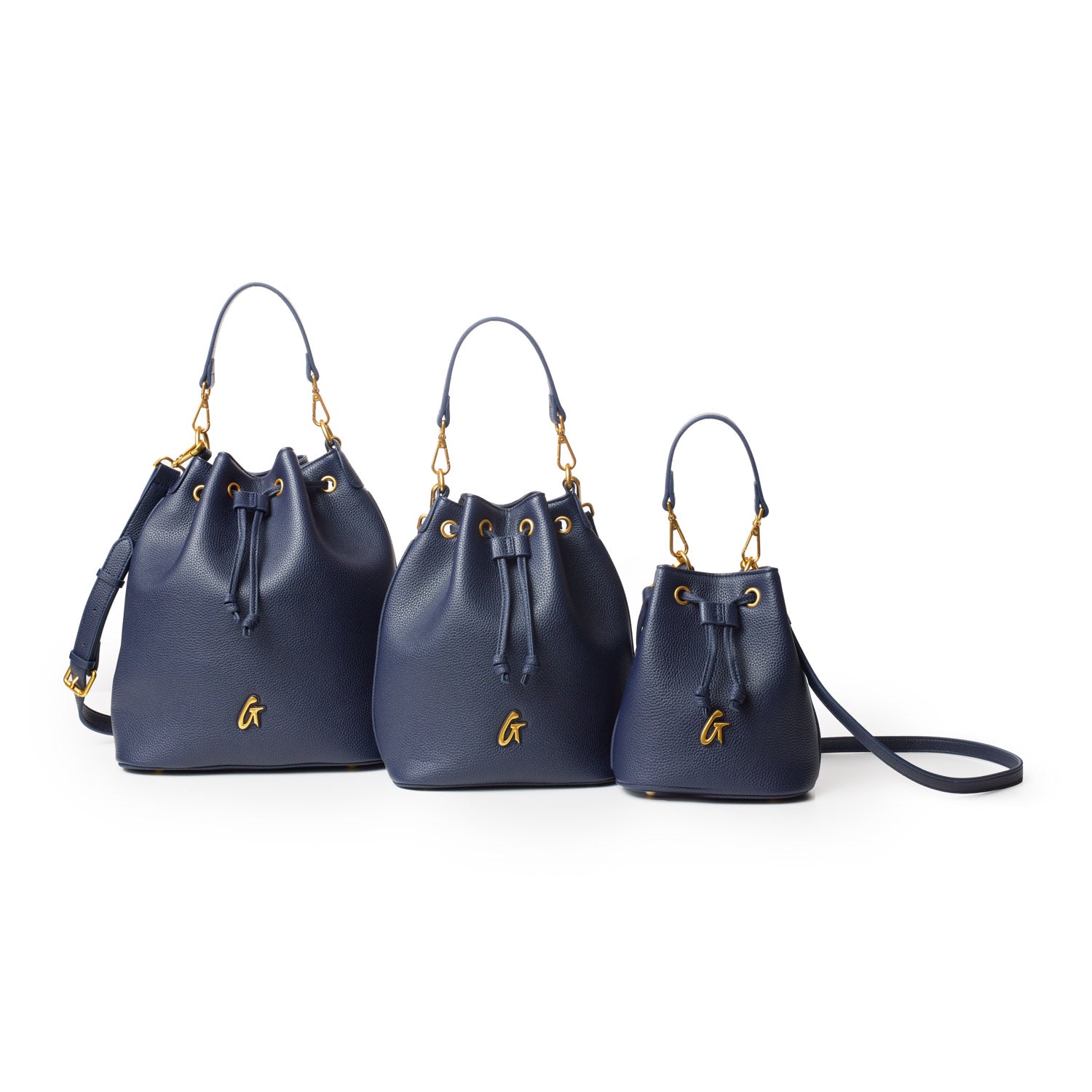 Large Pebble Bucket Bag in Navy Blue - Stylish & Spacious Handbag for Women, Perfect for Work, Travel, and Everyday Use