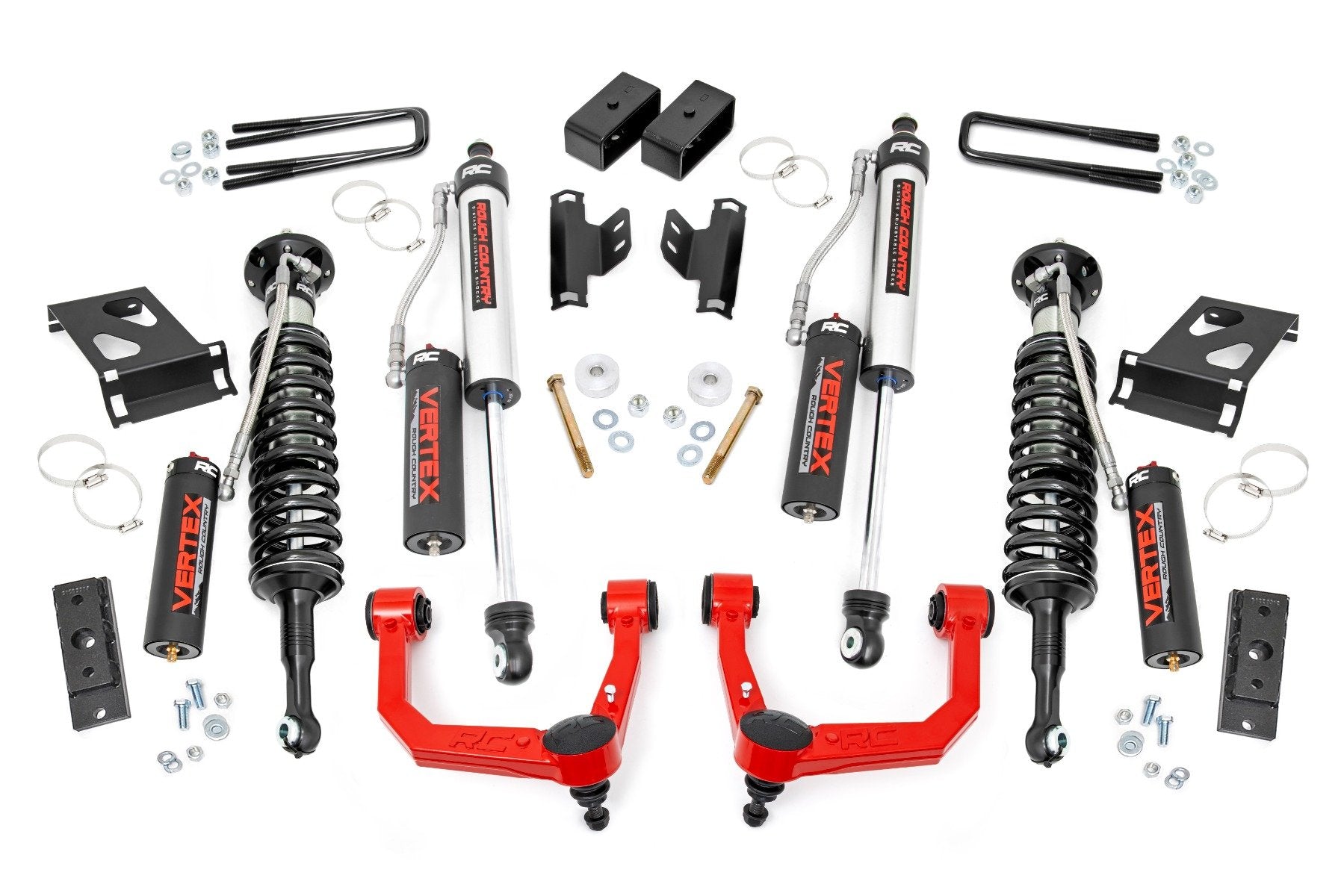 3.5 Inch Lift Kit with Upper Control Arms (UCA) for Toyota Tacoma 4WD 2005-2023 - Vertex 74250RED - Off-Road Suspension Upgrade for Enhanced Performance & Ground Clearance