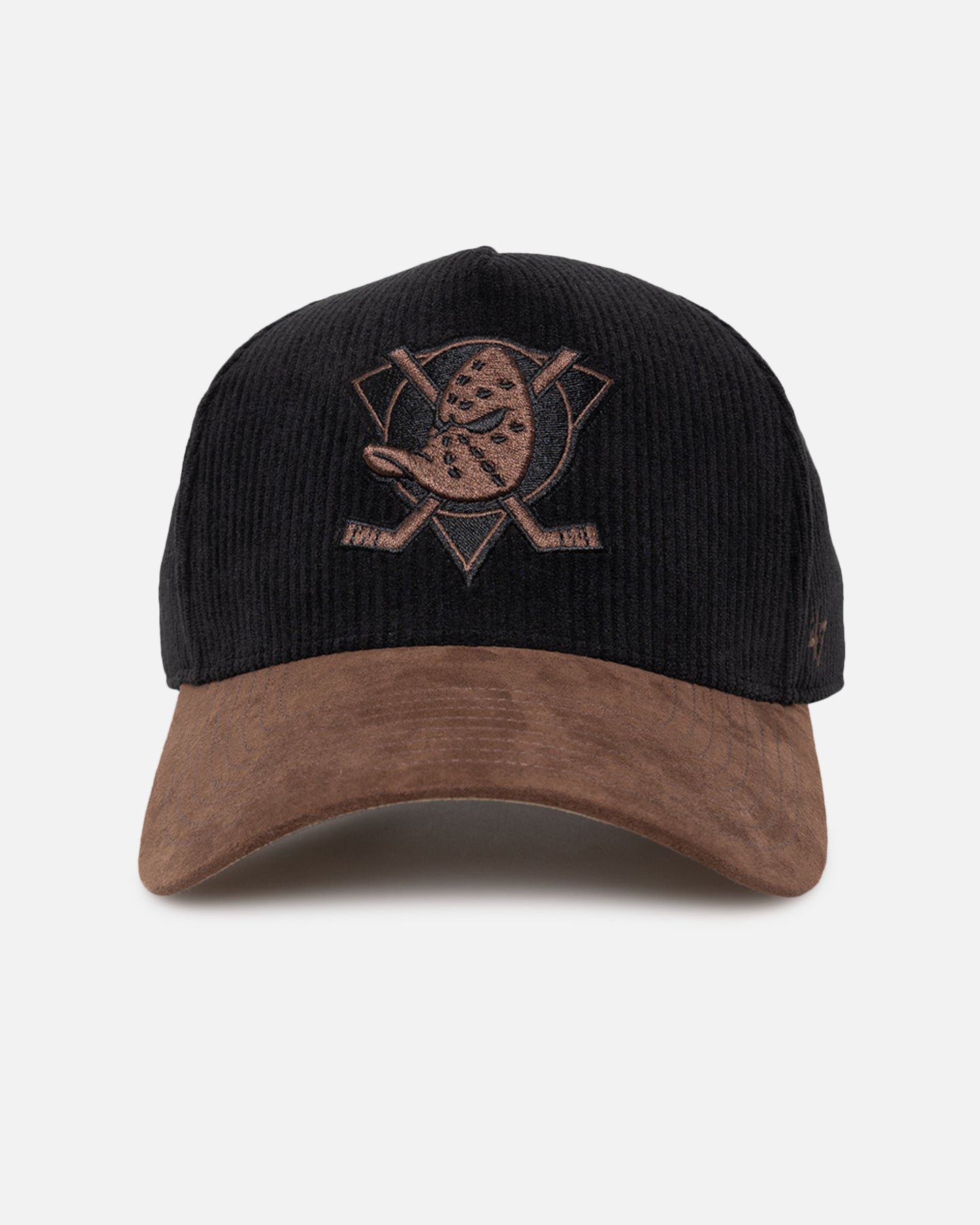 47 Brand Anaheim Ducks 'Black Barren' 47 Offside DT Snapback Black Hat - Official NHL Hockey Cap for Men & Women - Perfect for Games, Tailgating & Fan Apparel