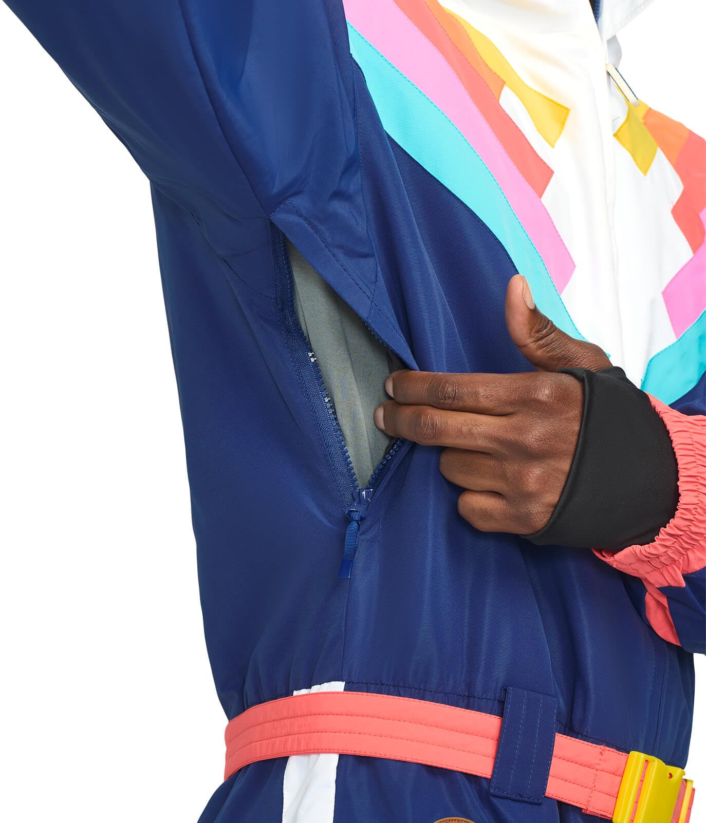 Retro Men's Ski Suits by Tipsy Elves - Bright & Warm One-Piece Snowsuits for Winter - Perfect for Skiing, Snowboarding & Cold Weather Activities