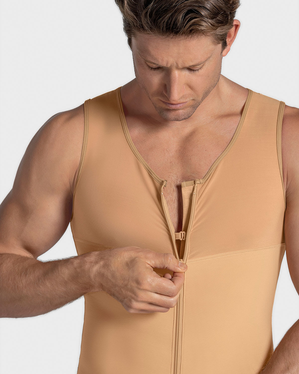 Post-Surgical Compression Vest for Men - Firm Support & Recovery Garment - Ideal for Post-Op Healing, Liposuction, and Tummy Tuck Recovery