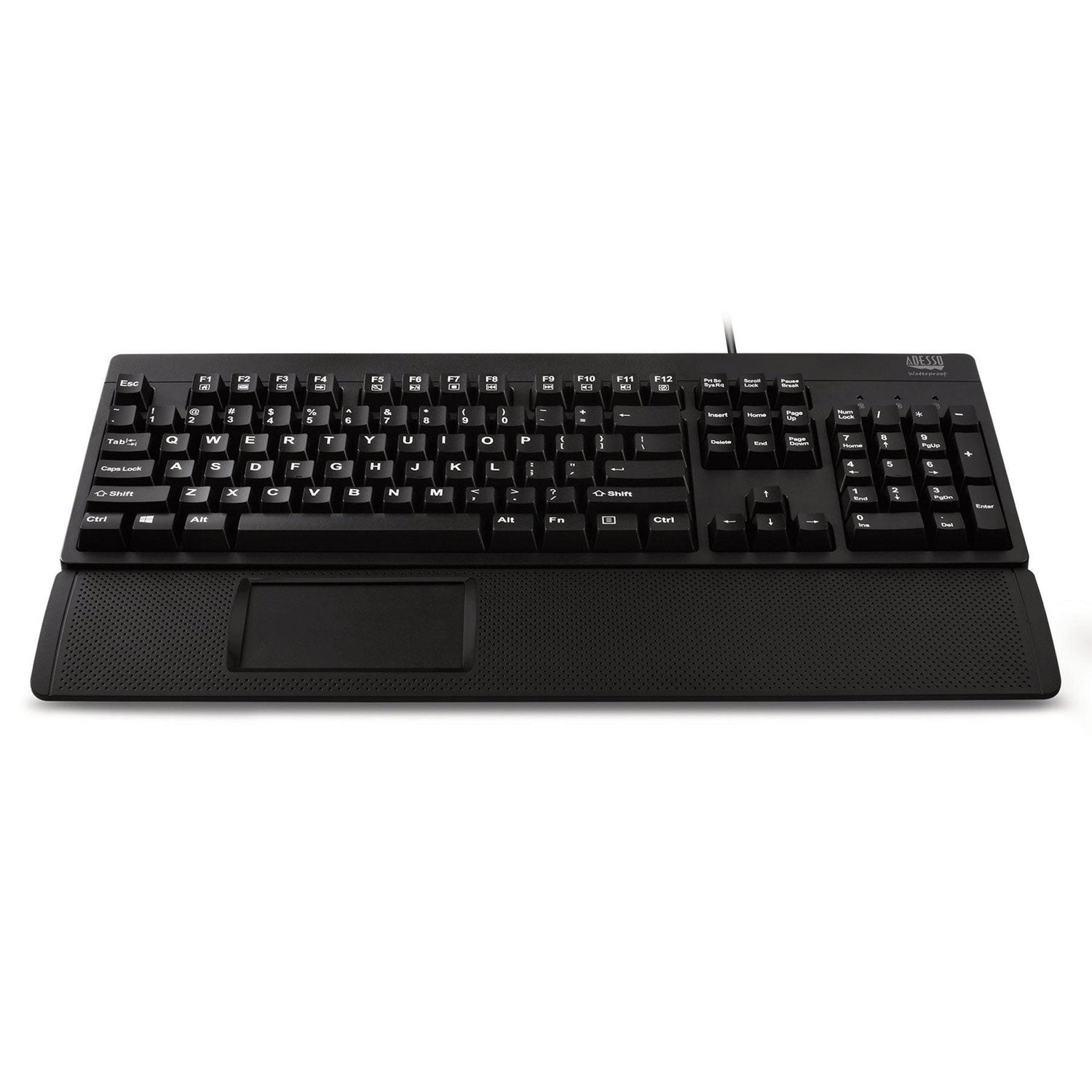 Adesso iMouse T60 2.4GHz Wireless Touchpad with Ergonomic Armrest - 17 x 3 Inches, Black - Perfect for Office, Home & Gaming Use