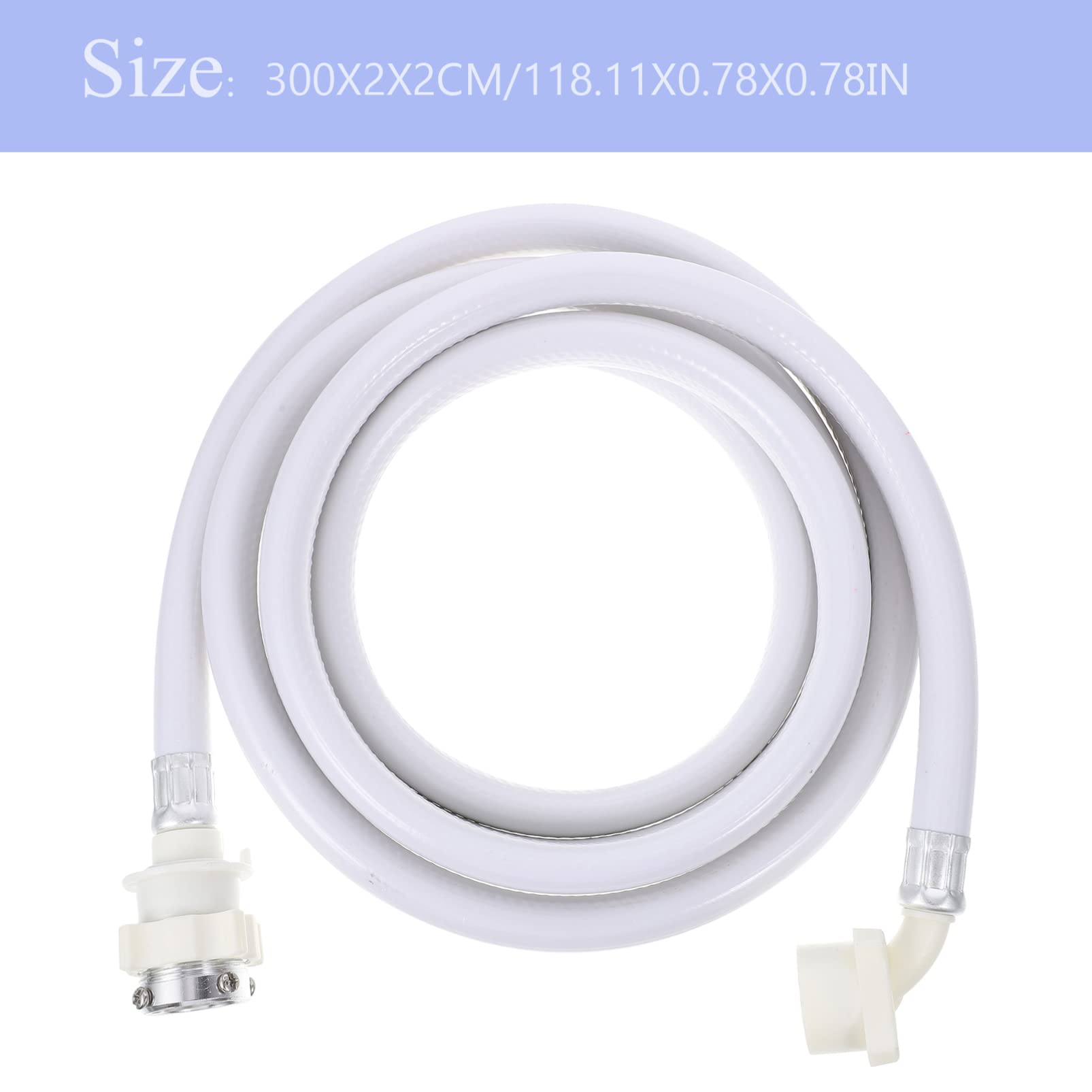 PVC Washing Machine Hose Extension - 3 Meter Long Washer Hose for Laundry Room, RV, and Mobile Home Use