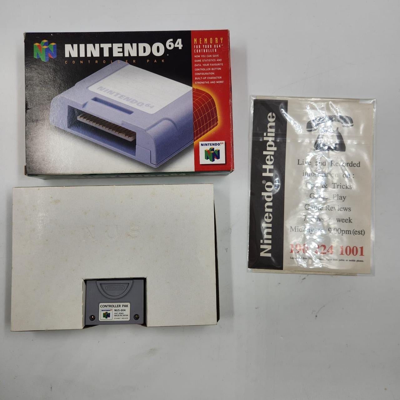 Original Nintendo 64 N64 Controller Pak - Memory Card for N64 Games | Boxed PAL Version | Perfect for Retro Gaming & Collectors