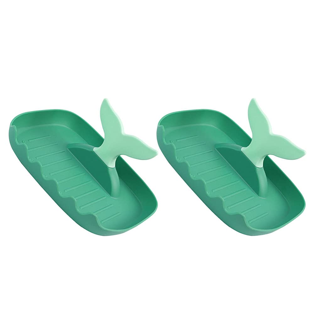 **Hemoton 2-Pack Whale Tail Pot Lid Holder & Spoon Rest – Durable Plastic Kitchen Organizer for Pots, Pans & Cooking Utensils – Perfect for Stovetop, Countertop & Kitchen Storage**