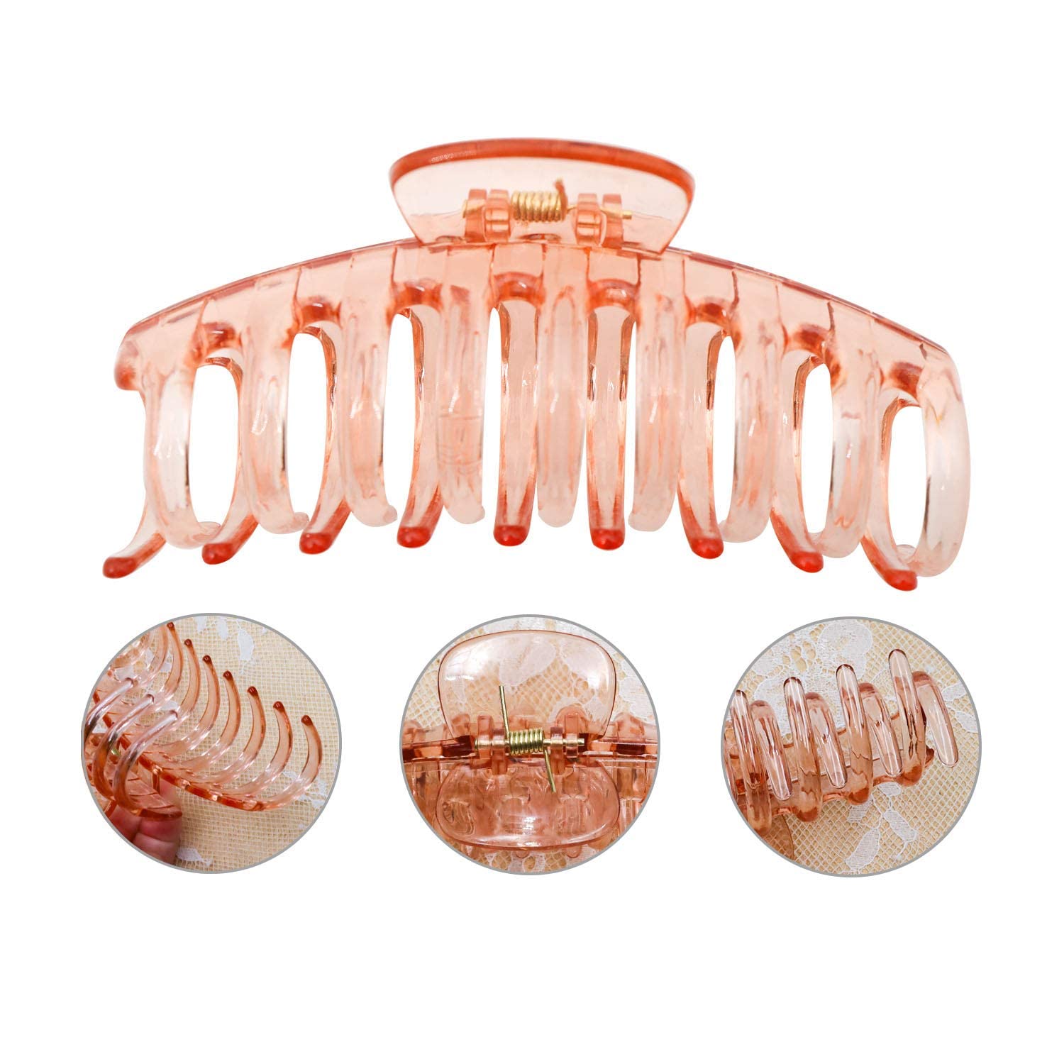 Starvis Large Matte Butterfly Hair Claw Clips for Women & Girls - 3 Pack Jumbo Hair Clamps, Banana Clips for Thick Hair - Perfect for Ponytails, Buns & Everyday Hairstyles
