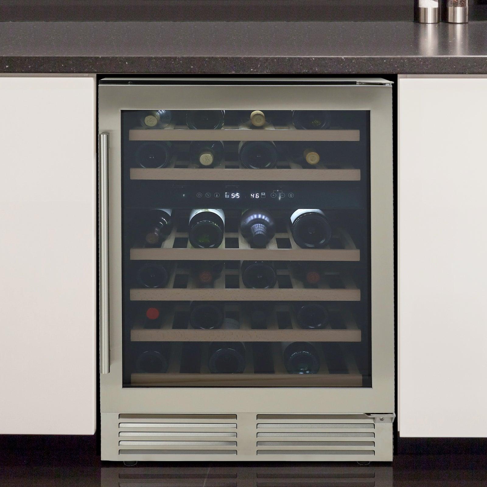 Avanti WCD46DZ3S 43-Bottle Dual Zone Wine Cooler - Premium Designer Series for Home & Restaurant Wine Storage