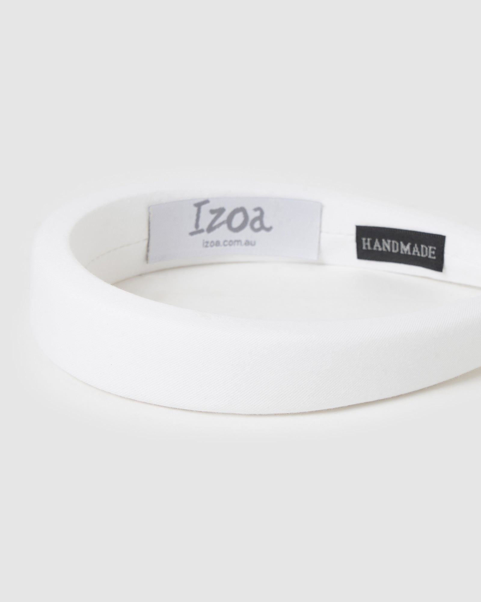 Izoa Georgia Headband for Women - Soft Stretchy Knit Headband in White - Perfect for Workouts, Yoga, Running & Everyday Style