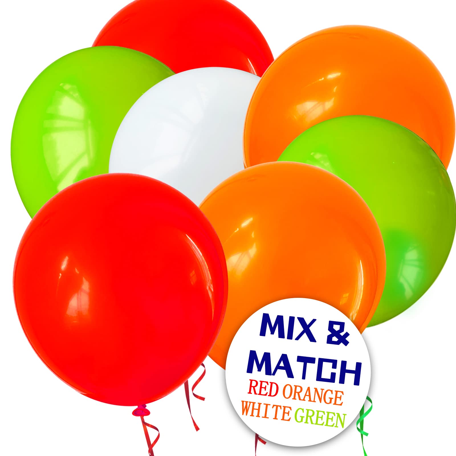 110pcs 12 Inch Red Latex Balloons for Birthday Party, Valentine's Day, Wedding Decorations - Includes 2 Ribbons | Perfect for Party Decor, Photo Backdrops & Special Events