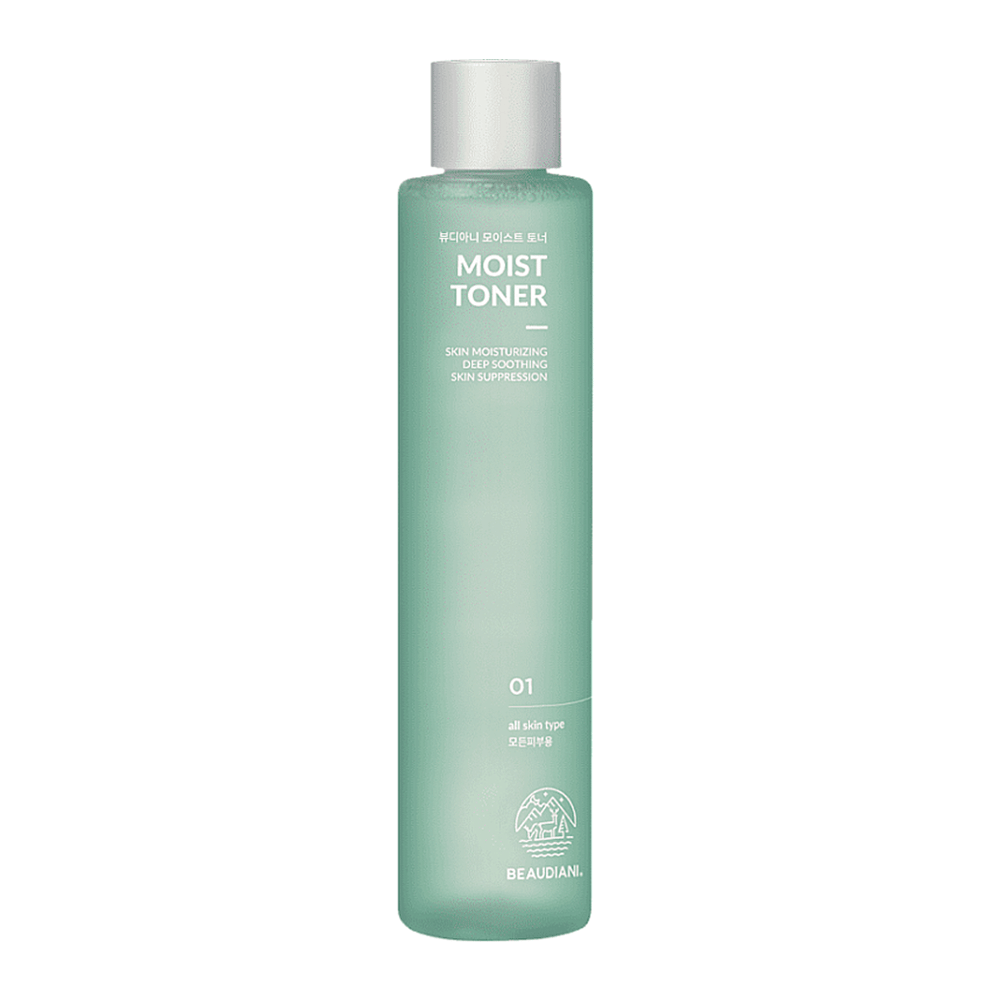 BEAUDIANI Moist 01 Hydrating Facial Toner 260ml - Korean Skincare for Dry & Sensitive Skin | Daily Hydration & Soothing Care