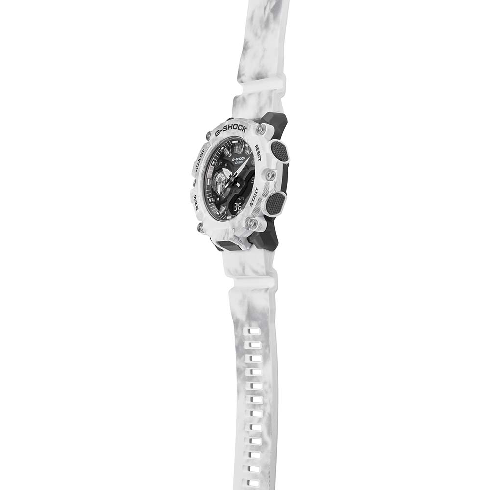 G-Shock GA2200GC-7A Men's Digital Watch - Grunge Snow Camo Design, Shock Resistant, Waterproof, for Outdoor Sports & Adventure Activities