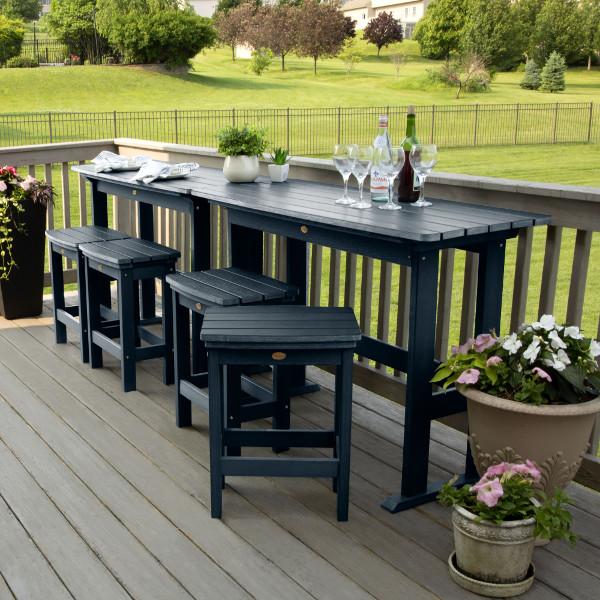 Lehigh 6-Piece Counter Height Balcony Patio Set - Outdoor Dining & Relaxing Furniture for Small Spaces