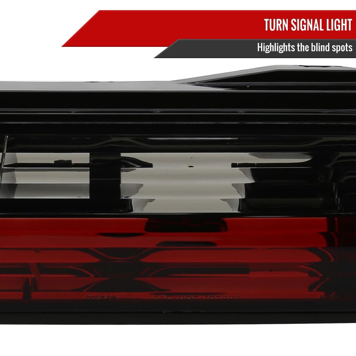 Smoked Red Tail Lights for 1989-1994 Nissan 240SX S13 2-Door Coupe - Tinted Brake Lamps - Upgrade Your JDM Style for Night Cruising & Car Meets