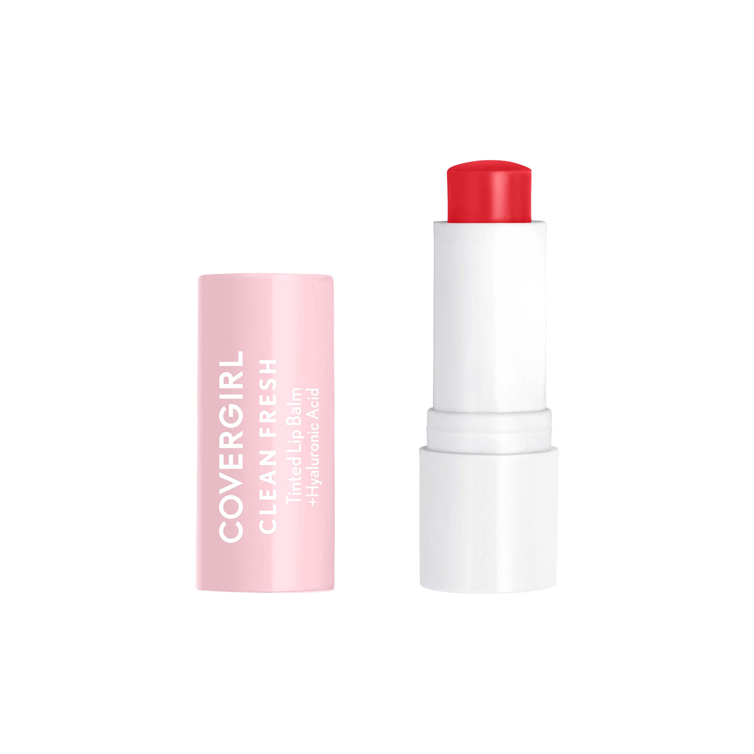 COVERGIRL Clean Fresh Tinted Lip Balm Set - I Cherry-Ish You & You're the Pom | Hydrating Lip Care with Natural Finish | Perfect for Everyday Wear & On-the-Go Touch Ups