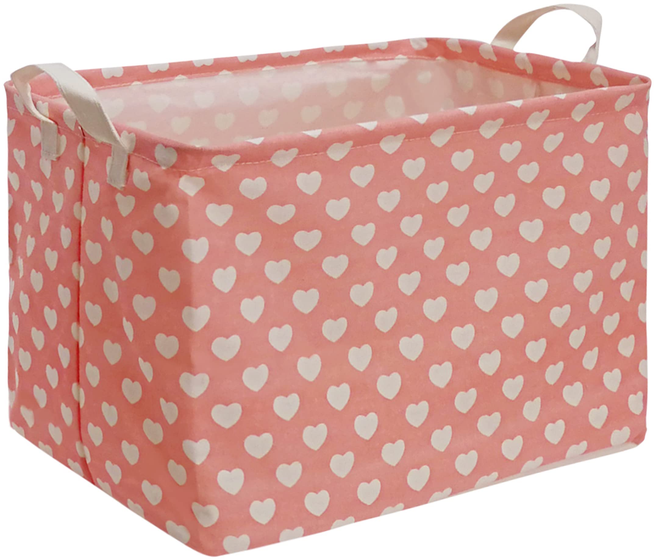 Collapsible Pink Laundry Basket for Women - Waterproof Storage Organizer Bin for Home, Dorm, Kitchen, Nursery, Office & Closet - Perfect for Girls Room Decor, Pet Supplies & Toy Storage