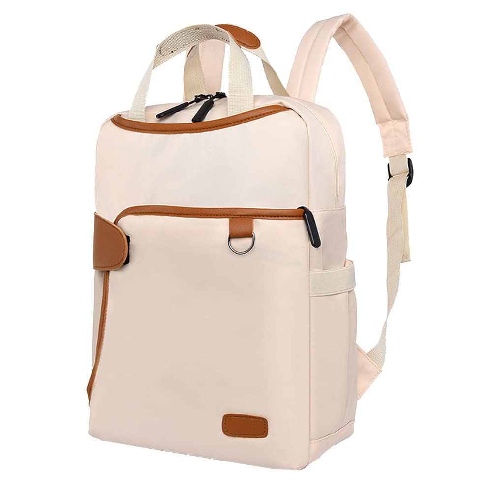 Anti-Theft Women's Laptop Backpack - Lightweight Waterproof Travel Purse & School Bookbag for Work, College & Daily Commute (Beige) | Perfect for Business Trips, Campus Life & Urban Adventures