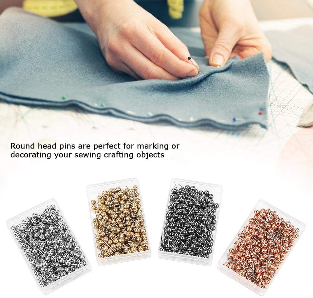 800Pcs Colorful Ball Head Sewing Pins for Dressmaking & Crafts