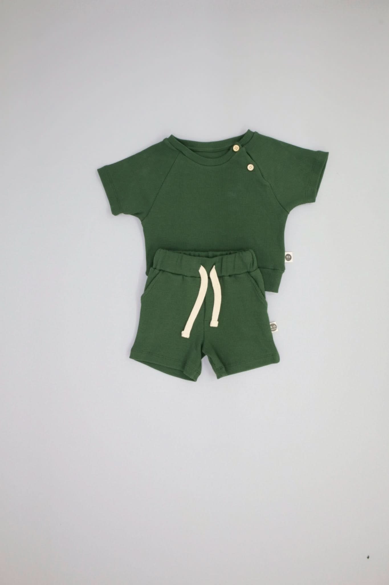Baby T-Shirt and Shorts Set - Soft Cotton Outfit for Infants & Toddlers - Cute Casual Wear for Playtime, Outings & Family Photos