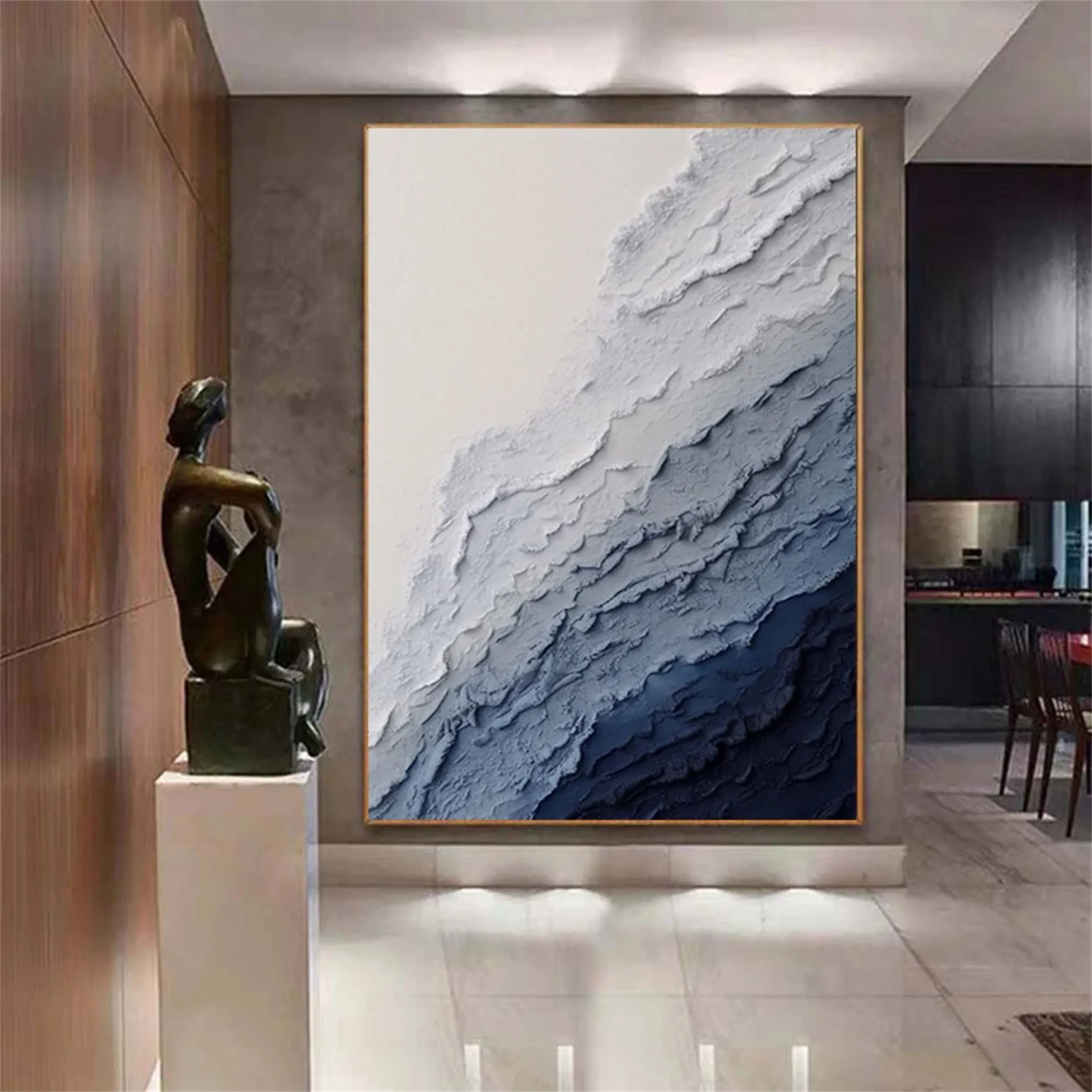 Ocean and Sky Painting #OS118 - Beautiful Coastal Wall Art for Living Room, Bedroom & Office Decor
