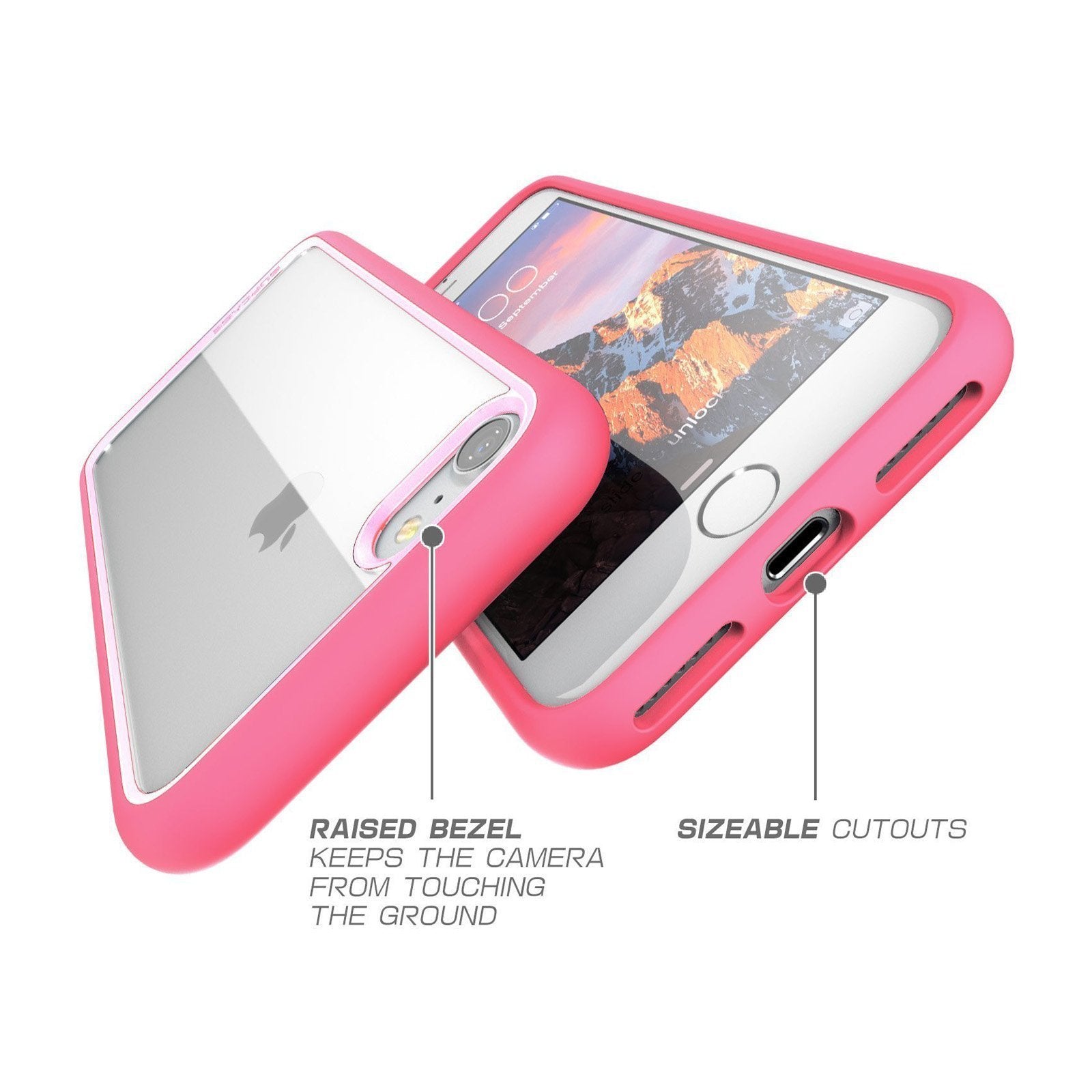 iPhone 7 / 8 Unicorn Beetle Style Pink Rugged Case - Shockproof Protective Cover for Apple iPhone 7 & 8 - Perfect for Outdoor Activities, Sports & Daily Use