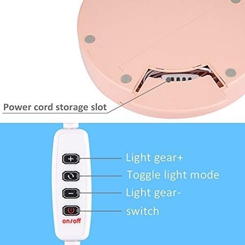 CCACHE Self-Timer LED Ring Light with Fill Light for Live Streaming, Video Calls, YouTube Videos & Photography - Perfect for Home Office, TikTok Creators & Content Makers