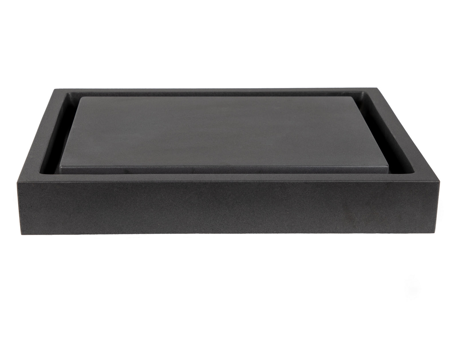 Rectangular Infinity Pool Sink - Honed Lava Stone Basin for Modern Bathroom & Outdoor Kitchen | Perfect for Luxury Homes, Resorts & Spa Designs
