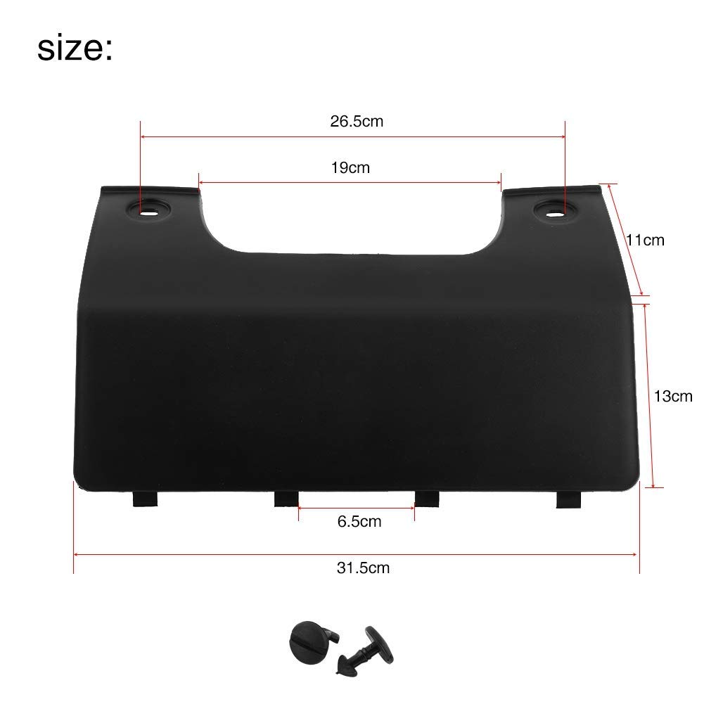 DPO 500011PCL Rear Bumper Tow Hitch Cover - Compatible with Land Rover LR3 (2005-2009) & LR4 (2010-2012) - Durable Towing Hook Eye Protector - Perfect for Off-Roading, Camping & Towing Accessories