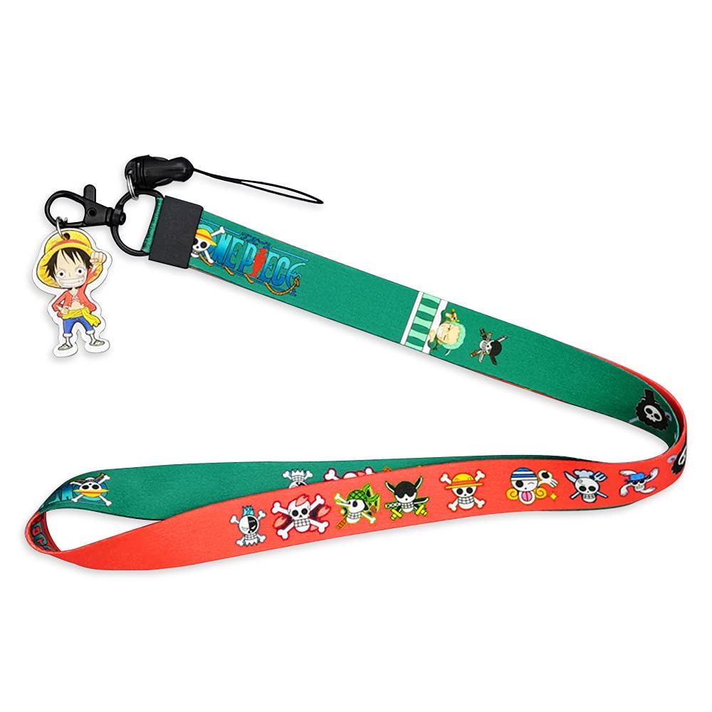 Premium One Piece Lanyard for Keys & ID Badges - Anime Keychain for Women & Kids