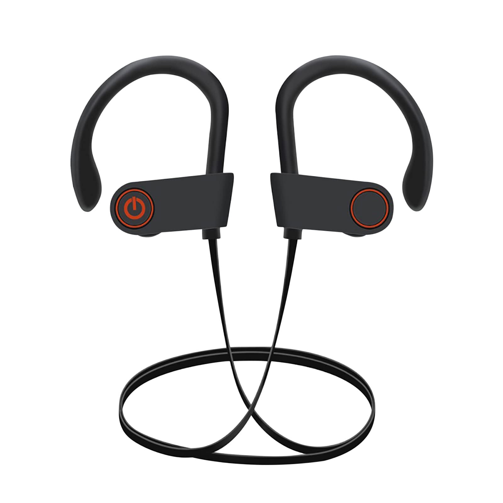 Wireless Bluetooth 5.0 Sports Headphones with Ear Hooks, Stereo Bass Heavy Earbuds for Running, Gym Workouts & Business Calls - PP7 Model