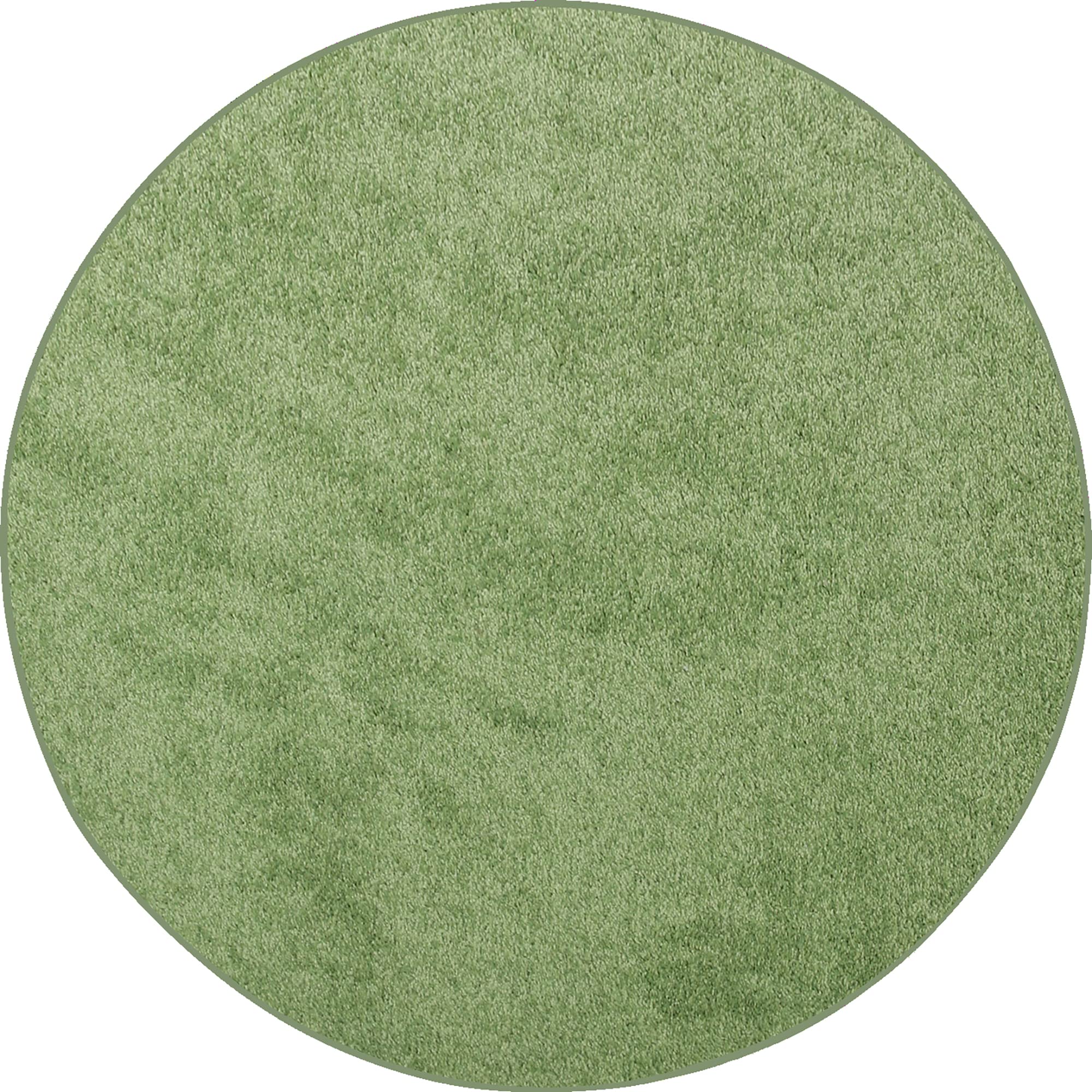 Ambiant Galaxy Way Kids' Favorite Area Rugs - 8' Round Lime Green Non-Slip Nursery Rug for Playroom, Bedroom & Classroom Decor