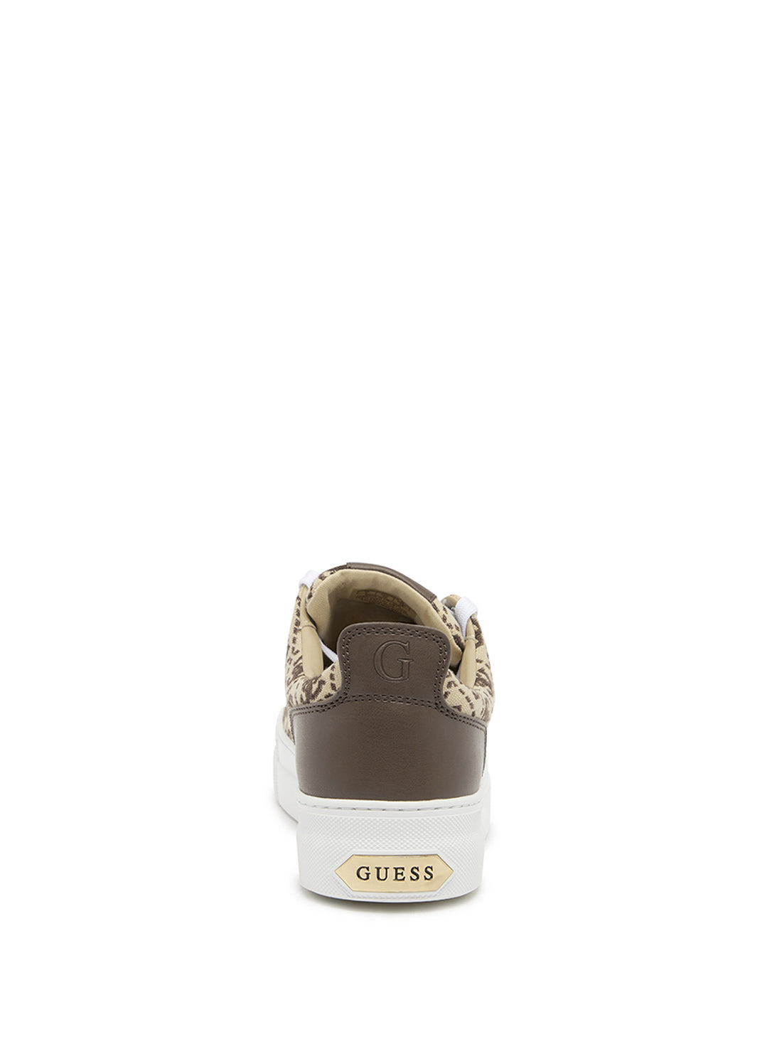 Gianele Brown Logo Low Top Sneakers for Men & Women - Casual Comfortable Walking Shoes for Everyday Wear, Gym, and Outdoor Activities