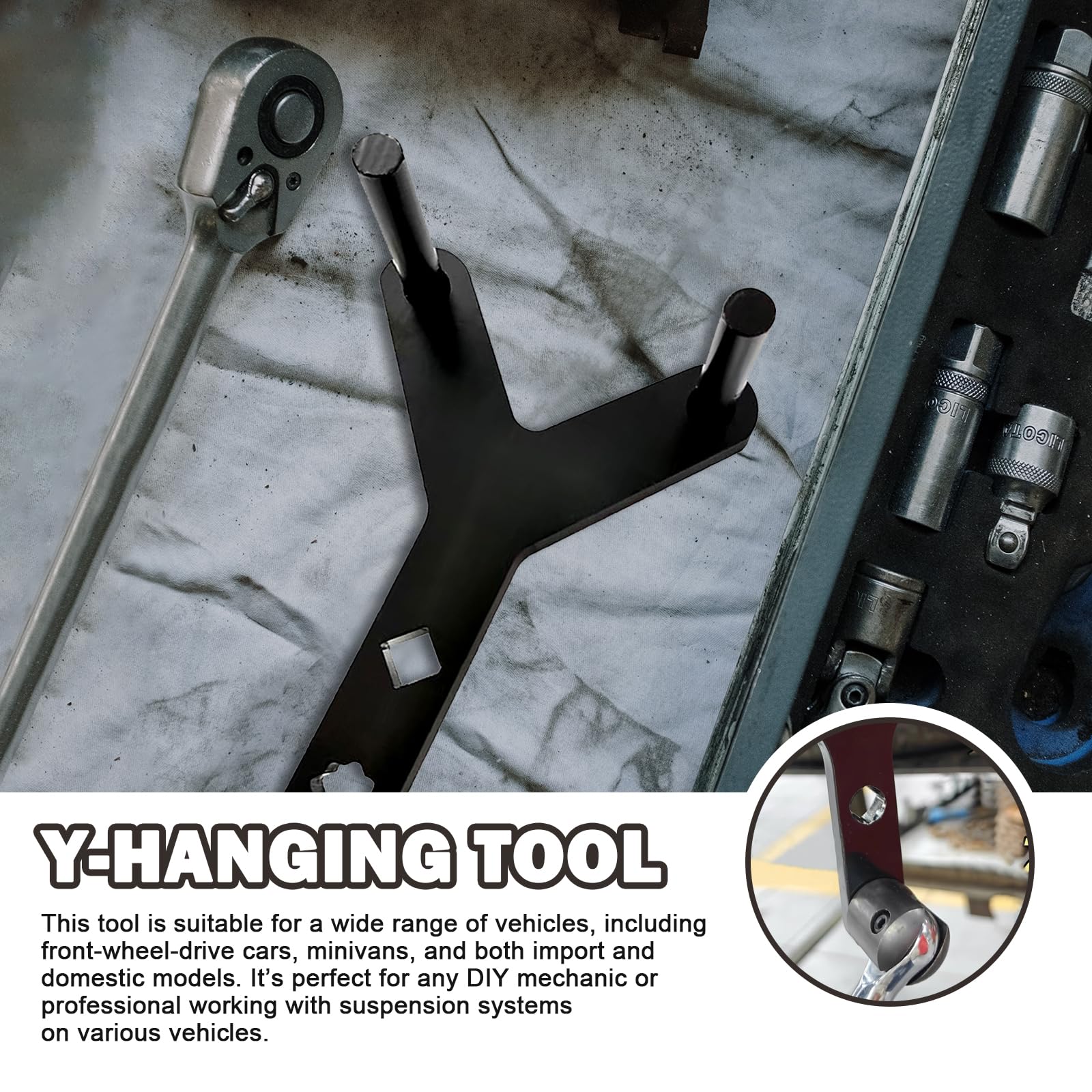 Professional Automotive Lower Control Arm & Ball Joint Removal Tool Kit - Heavy Duty Prying Tool for Suspension Repairs - Perfect for Mechanics & DIY Car Maintenance